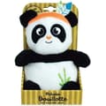 Miniatyrbillede 2 af 4: INDISK PANDA varmeflaske plyslegetøj - JEMINI - H 21 cm - Hvid og sort - Baby