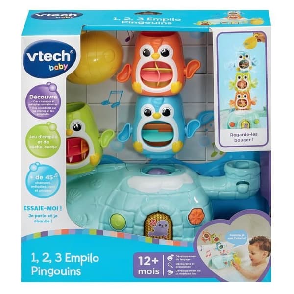 VTECH 1, 2, 3, EMPILO PINGVINER.