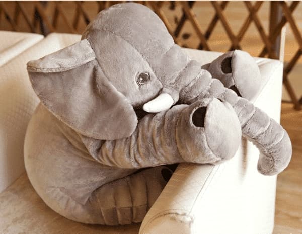 Elefant mjukisdjur och kudde 30/50cm (snuggle kudde)