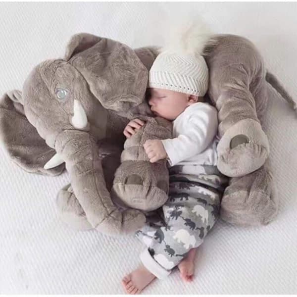 Elefant mjukisdjur och kudde 30/50cm (snuggle kudde)