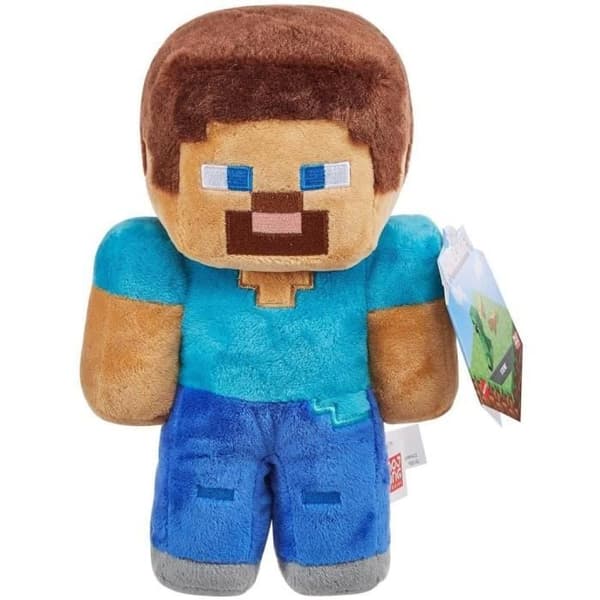 Minecraft Plyschleksak - HHG11 - Steve Character - 20 cm - Blå