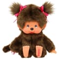 Miniatyrbild 1 av 4: Peluche apa - BANDAI - Originalt Fleeceflicka - Monchhichi - 20 cm