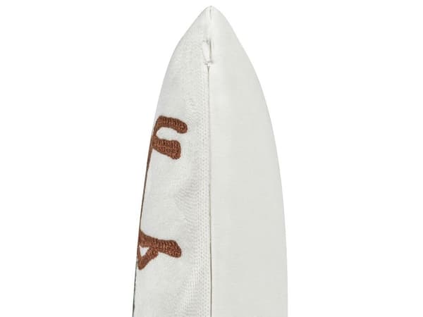Sæt med 2 pyntepuder PEBERMYNTE Bomuld 45 x 45 cm Lyseblå Julemønster Lumarko!