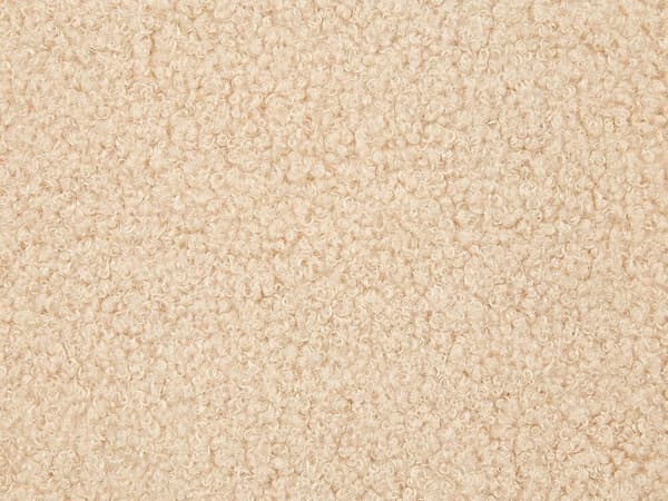Set med 2 LEUZEA Boucle prydnadskuddar 60 x 60 cm Sandfärgade Lumarko!