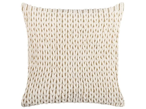 Sæt med 2 OXALIS pyntepuder 45 x 45 cm Beige Ensfarvet Lumarko!