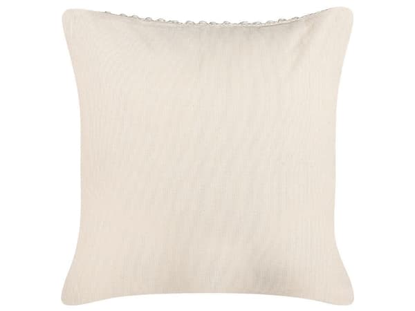Sæt med 2 OXALIS pyntepuder 45 x 45 cm Beige Ensfarvet Lumarko!