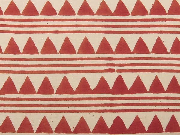 DEGLUPTA Dekorationskudde bomull 45 x 45 cm röd sicksackmönster Lumarko!