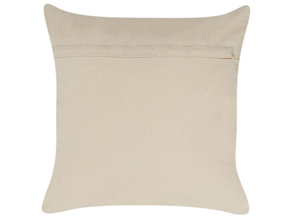 Set med 2 OUJDA prydnadskuddar bomull 50 x 50 cm koppar geometriskt mönster Lumarko!