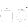 Pikkukuva 7 / 7: 2 koristetyynyn setti VELLORE Cotton 50 x 50 cm Värikäs kukkakuvio Lumarko!