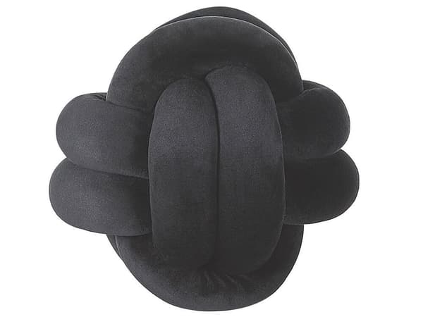 Prydnadskudde MALNI Sammet 20 x 20 cm Svart Enfärgad Lumarko!