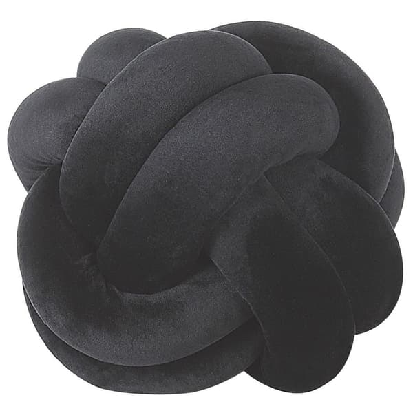 Prydnadskudde MALNI Sammet 20 x 20 cm Svart Enfärgad Lumarko!