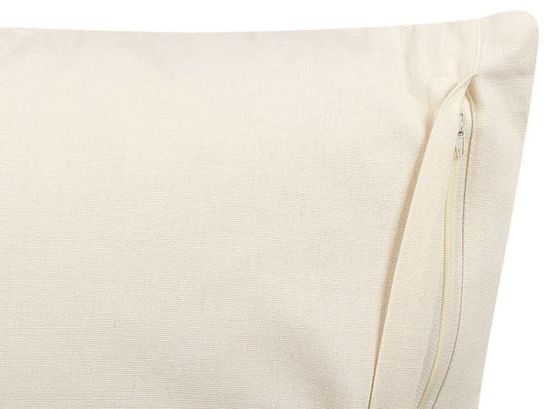 Set med 2 prydnadskuddar CERCIS bomull 45 x 45 cm Beige Geometriskt mönster Lumarko!