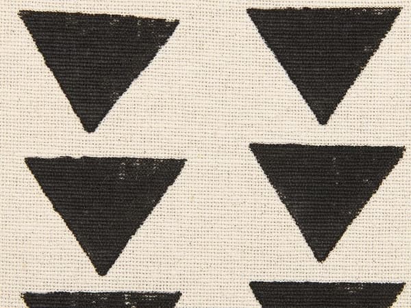 Set med 2 prydnadskuddar CERCIS bomull 45 x 45 cm Beige Geometriskt mönster Lumarko!