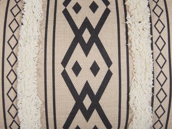 Set med 2 prydnadskuddar PULMONARIA 30 x 50 cm Beige Geometriskt mönster Lumarko!