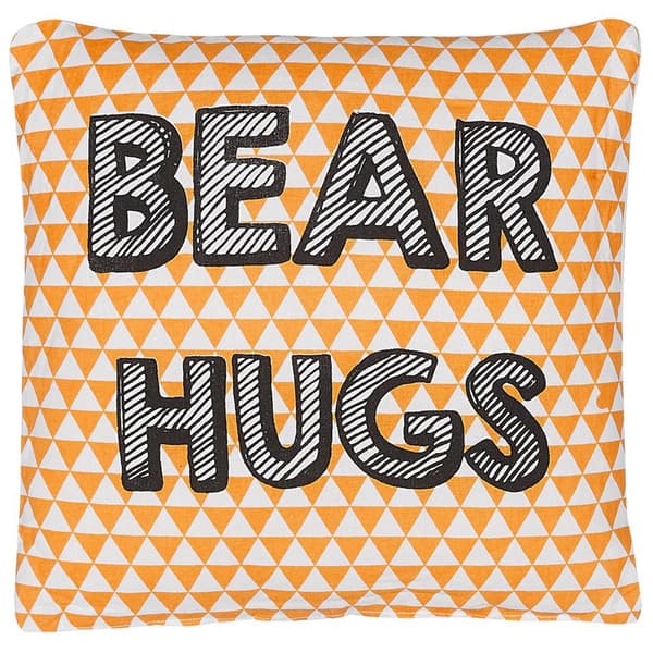 Bomuldspude til børn med print 40 x 40 cm orange RADZKOT Lumarko!