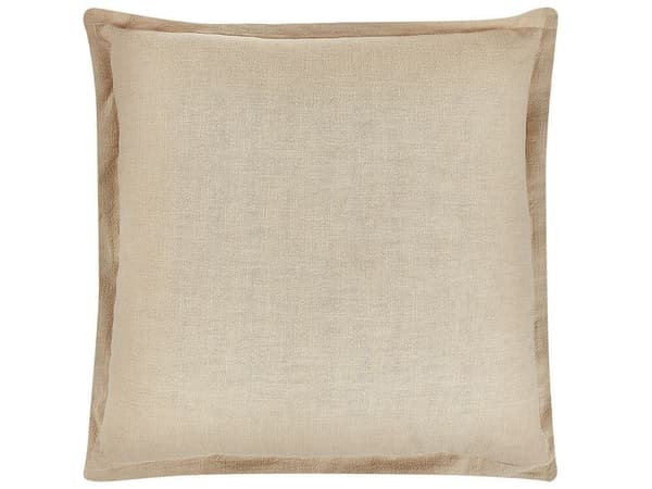 Set med 2 prydnadskuddar GUZMANIA 45 x 45 cm Beige Enfärgad Lumarko!