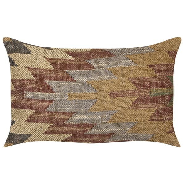 DEEPOR Jute Pyntepude 30 x 50 cm Farverigt Orientalsk Mønster Lumarko!