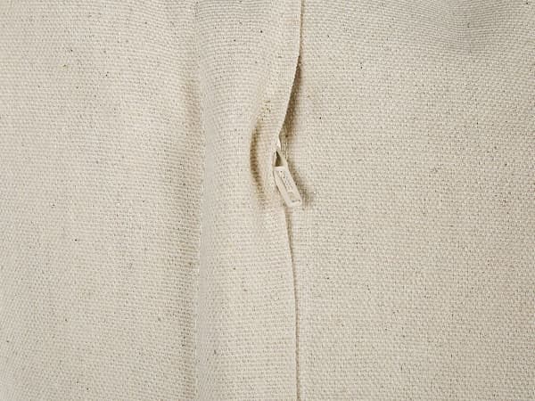 Set med 2 prydnadskuddar HELICONIA bomull 45 x 45 cm beige randig Lumarko!