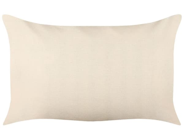 Set med 2 prydnadskuddar ARDISIA bomull 40 x 60 cm ljusbeige randig Lumarko!