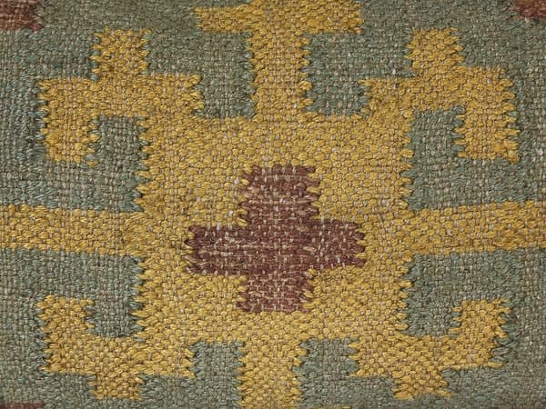 2 prydnadskuddar i jute 30 x 50 cm flerfärgade SARON Lumarko!
