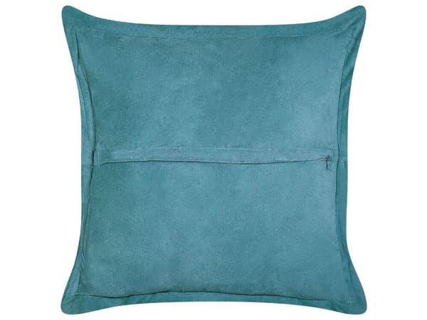Set med 2 kuddar i manchestertyg Azure ZINNIA Lumarko!