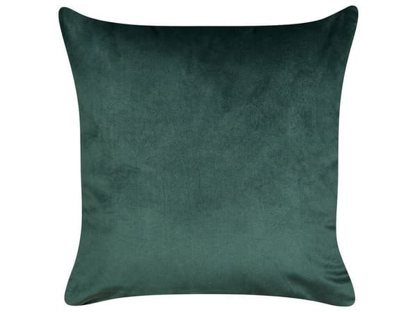 Sæt med 2 puder Broderi Velour Mørkegrøn BICOCCA Lumarko!