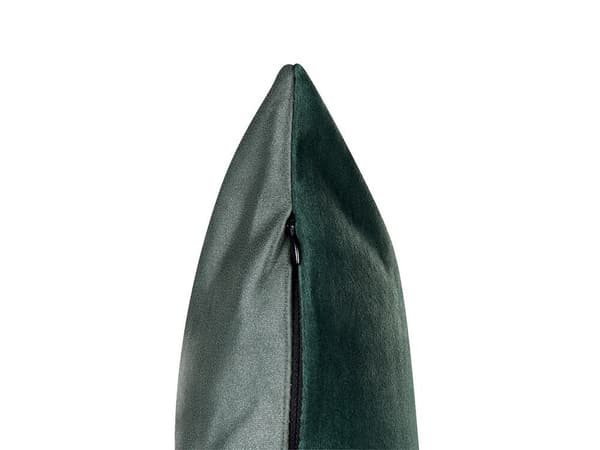 Sæt med 2 puder Broderi Velour Mørkegrøn BICOCCA Lumarko!
