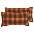 Miniatyrbild 1 av 6: Set med 2 kuddar Polyester Orange BARJA Lumarko!