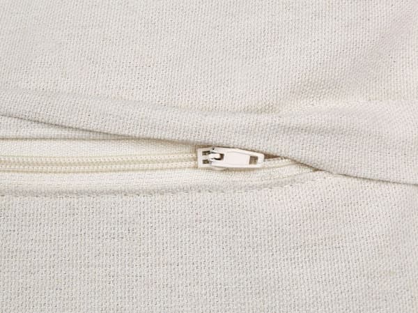 Set med 2 kuddar Tuftad bomull ljusbeige FUSSEL Lumarko!