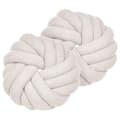 Miniatyrbillede 1 af 6: Sæt med 2 Bouclé puder i off-white AKOLA Lumarko!