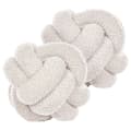 Miniatyrbillede 1 af 6: Sæt med 2 Bouclé puder i off-white MALNI Lumarko!