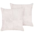 Miniatyrbillede 1 af 7: Sæt med 2 puder i off-white MILLET 43 x 43 cm Lumarko!