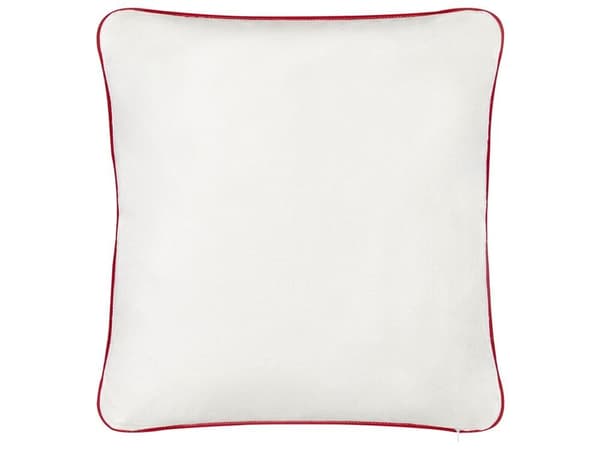 Set med 2 kuddar Broderi Bomull Vit PERIWINKLE 45 x 45 cm Lumarko!
