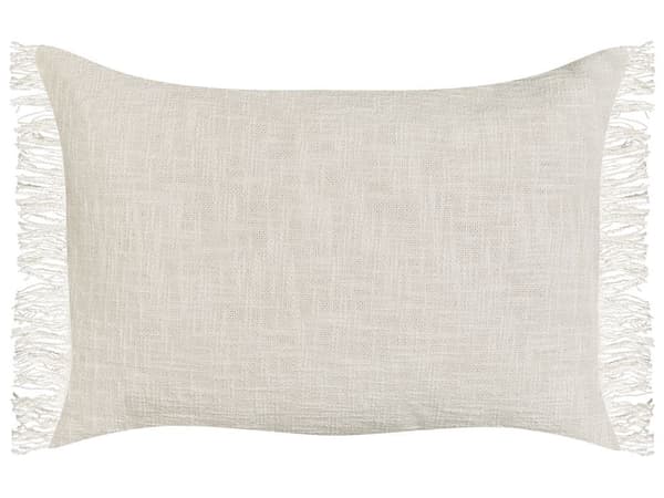 Set med 2 prydnadskuddar MABA Bomull 50 x 35 cm Offwhite Enfärgad Lumarko!