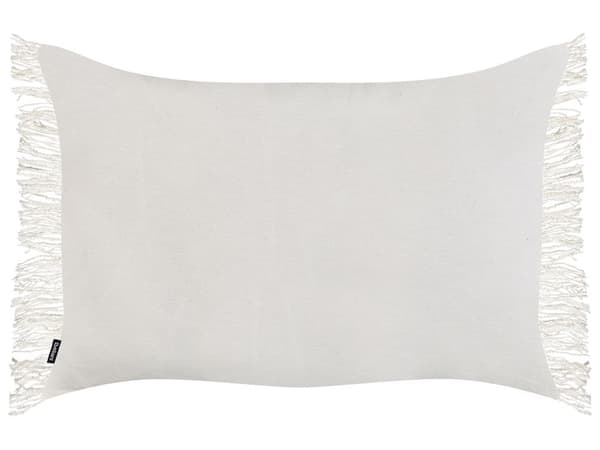 Set med 2 prydnadskuddar MABA Bomull 50 x 35 cm Offwhite Enfärgad Lumarko!
