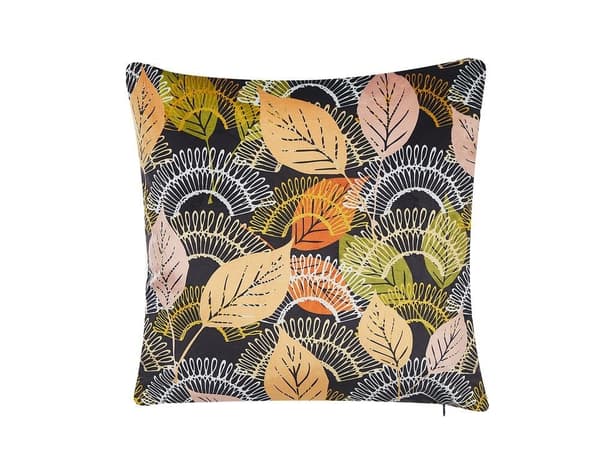Set med 2 LAGURUS sammetsprydnader 45 x 45 cm Färgglatt växtmönster Lumarko!