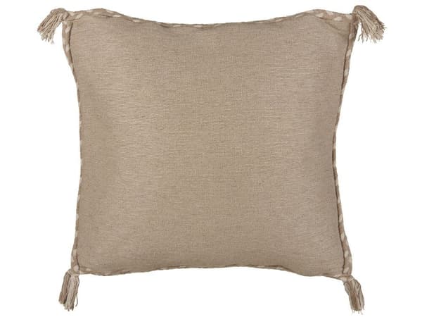 Sæt med 2 ERIGERON jute pyntepuder 45 x 45 cm Beige Ensfarvet Lumarko!