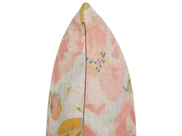 Set med 2 ZAHRIYE prydnadskuddar 45 x 45 cm Rosa blommönster Lumarko!