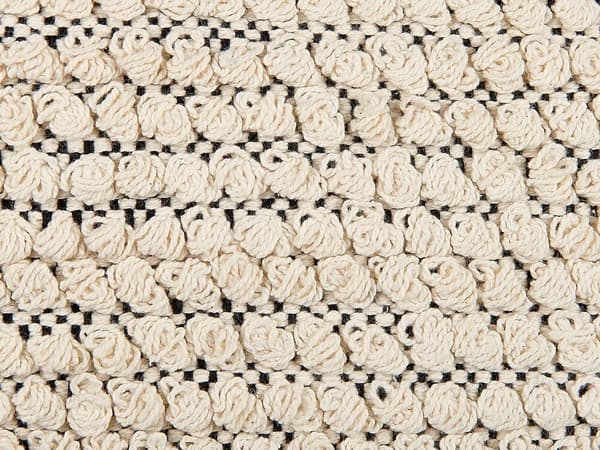 Sæt med 2 HOWEA bomuldsdekorationspuder 45 x 45 cm Beige Geometrisk mønster Lumarko!