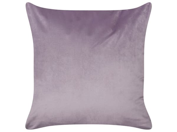 Set med 2 LAVATERA prydnadskuddar 45 x 45 cm lila blommönster Lumarko!