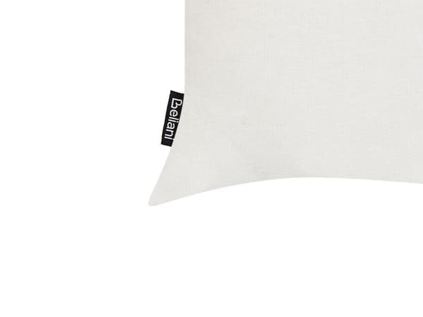 Sæt med 2 pyntepuder VELLEIA Bomuld 50 x 35 cm Hvid Geometrisk mønster Lumarko!