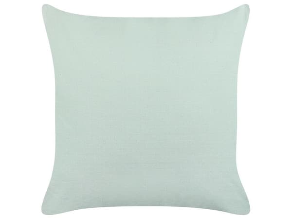 BACOPA Dekorativ kudde i bomull 45 x 45 cm Grönt sicksackmönster Lumarko!
