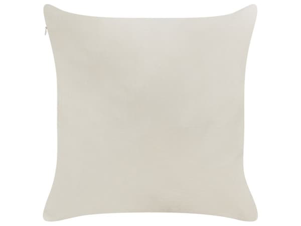 Set med 2 prydnadskuddar PRALINE Sammet 45 x 45 cm Vitt julmönster Lumarko!