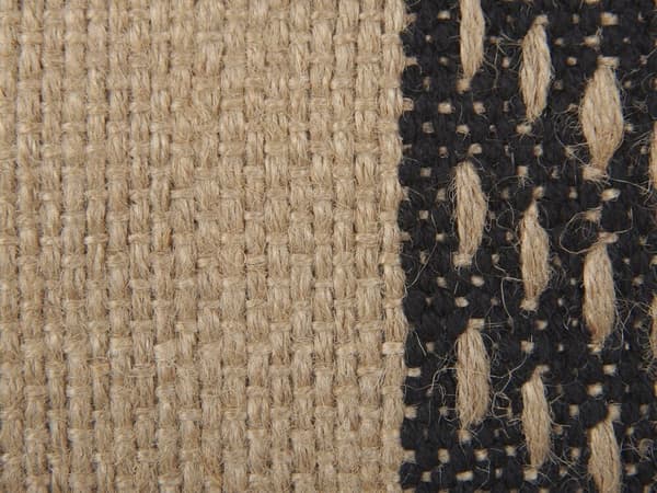 DESALIX Jute Pyntepude 45 x 45 cm Beige Stribet Lumarko!