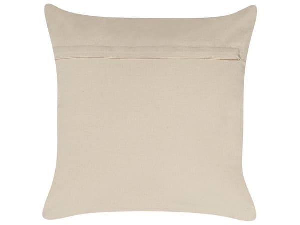 OUJDA Prydnadskudde Bomull 50 x 50 cm Silver Geometriskt Mönster Lumarko!