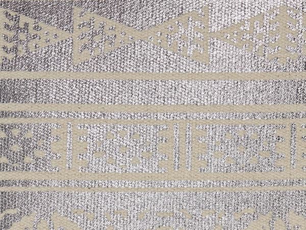 OUJDA Prydnadskudde Bomull 50 x 50 cm Silver Geometriskt Mönster Lumarko!