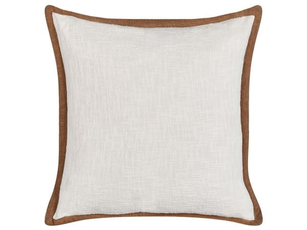 Sæt med 2 IANTHE pyntepuder Bomuld 45 x 45 cm Off-white Ensfarvet Lumarko!