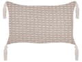 Miniatyrbillede 3 af 8: Sæt med 2 HAKONE pyntepuder 45 x 25 cm Beige-grå Geometrisk mønster Lumarko!