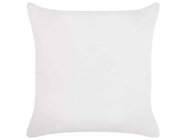 MAKNEH Dekorativ kudde bomull 45 x 45 cm vit enfärgad Lumarko!