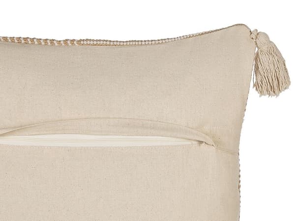 Pyntepude ARALIA Bomuld 45 x 45 cm Beige Geometrisk mønster Lumarko!